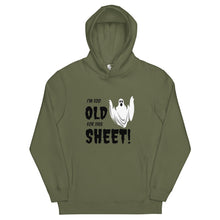 Load image into Gallery viewer, I&#39;m too old for this Sheet - Halloween Pullover Hoodie