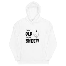 Load image into Gallery viewer, I&#39;m too old for this Sheet - Halloween Pullover Hoodie